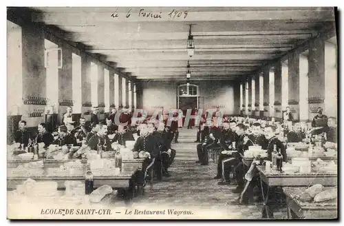 Cartes postales Ecole de Saint Cyr Le restaurant Wagram Militaria