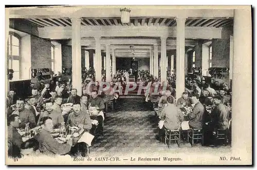 Cartes postales Ecole de Saint Cyr le restaurant Wagram Militaria