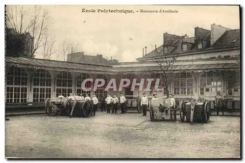 Ansichtskarte AK Ecole Polytechnique Manoeuvre d&#39artillerie Militaria