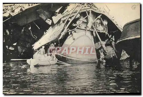 Cartes postales Bateau Catastrophe du Liberte L&#39epave