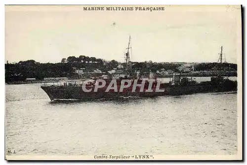 Cartes postales Bateau Contre torpilleur Lynx