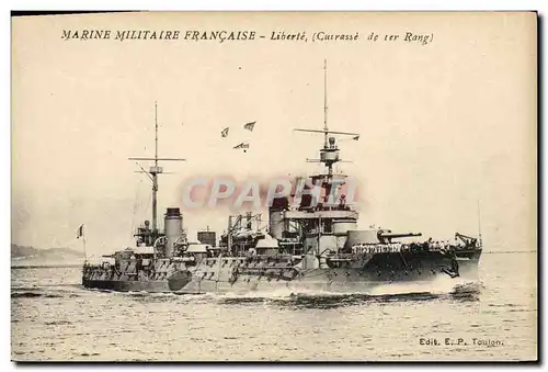 Cartes postales Bateau Liberte Cuirasse de 1er rang