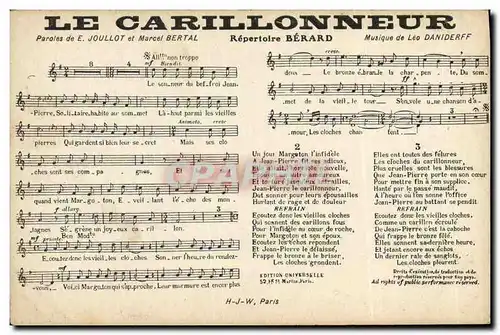 Ansichtskarte AK Le Carillonneur Joullot Berard Leo Daniderff