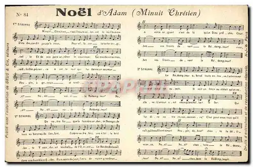 Ansichtskarte AK Noel d&#39Adam Minuit chretien