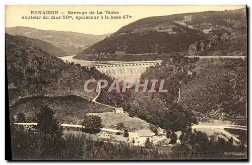 Cartes postales Electricite Renaison Barrage de la Tache