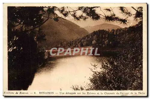 Cartes postales Electricite Renaison Une echappee sur les ecluses et la chaussee du barrage de la Tache