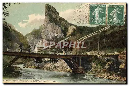 Cartes postales Electricite Ayat Chaute de l&#39usine hydro electrique