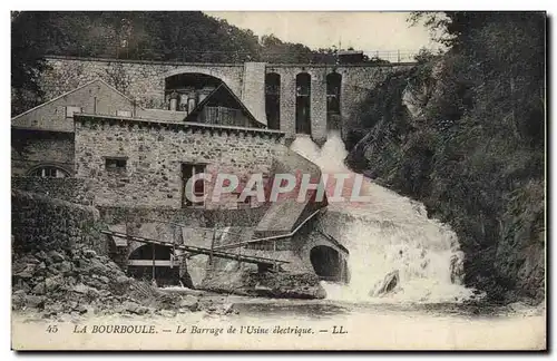 Cartes postales Electricite La Bourboule Le barrage de l&#39usine electrique