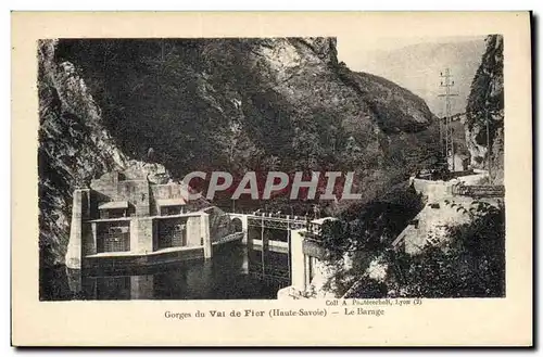 Ansichtskarte AK Electricite Gorges du Val de Fier Le barage Barrage