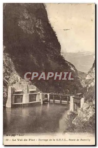 Ansichtskarte AK Electricite le val du Fier Barrage de la SHEL Route de Rumilly