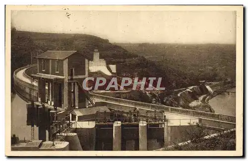 Cartes postales Electricite Eguzon Le barrage la prise d&#39eau rive droite