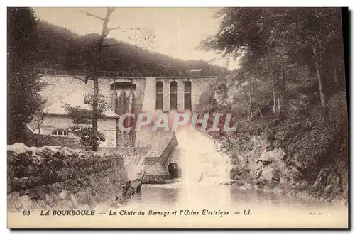 Cartes postales Electricite La Bourboule La chute du barrage et l&#39usine electrique