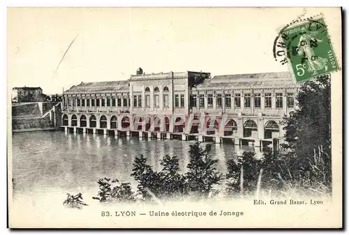 Cartes postales Electricite Lyon Usine electrique de Jonage