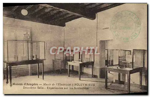 Cartes postales Electricite Maison d&#39Ampere Musee de l&#39electricite a Poleymieux Deuxieme salle Experiences