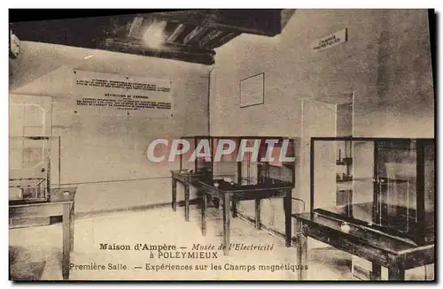 Cartes postales Electricite Maison d&#39Ampere Musee de l&#39electricite a Poleymieux Premiere salle Experiences