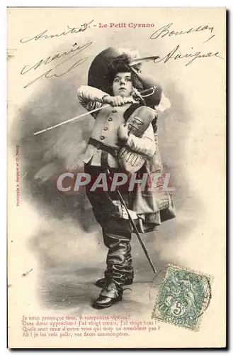 Cartes postales Fantaisie Enfant Le Petit Cyrano