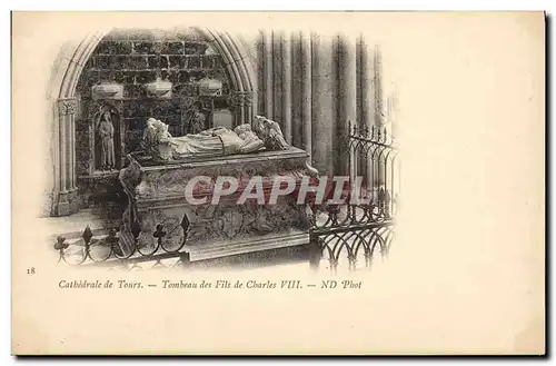 Cartes postales Cathedrale de Tours Tombeau des fils de Charles VIII