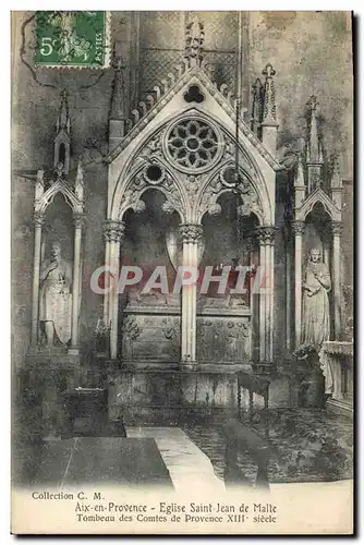 Cartes postales Aix en Provence Eglise Saint Jean de Malte Tombeau des comtes de Provence