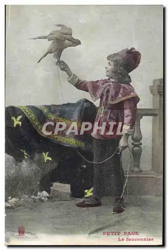 Ansichtskarte AK Oiseaux Petit Page Le fauconnier Faucon Rapace