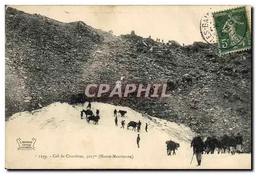 Ansichtskarte AK Militaria Chasseurs alpins Col de la Chavieres Haute Maurienne