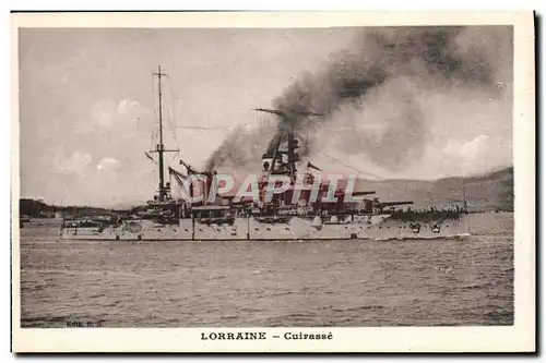 Cartes postales Bateau Lorraine Cuirasse