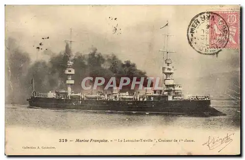 Cartes postales Bateau La Latouche Treville Croiseur de 1ere classe