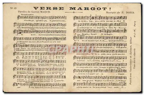 Cartes postales Verse Margot Gaston Maquis Dori