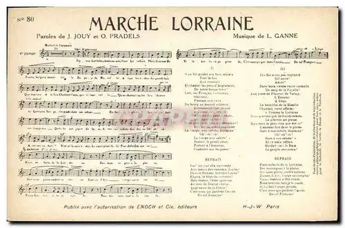 Cartes postales Marche lorraine Jouy Pradels Ganne