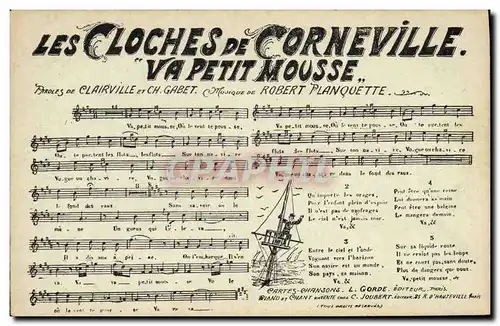 Ansichtskarte AK Les cloches de Corneville Va petit Mousse Clairville Gabet Robert Planquette