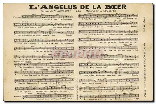 Ansichtskarte AK L&#39angelus de la mer Durocher Goublier