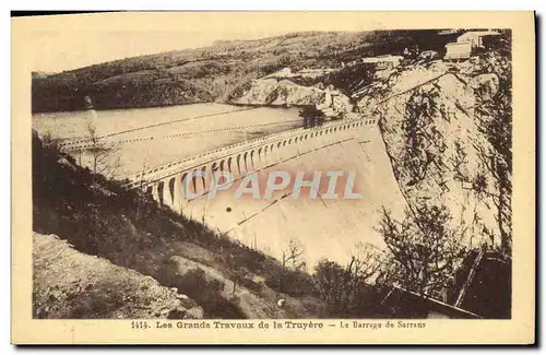 Ansichtskarte AK Les grands travaux de la Truyere Le barrage de Sarrans Electricite