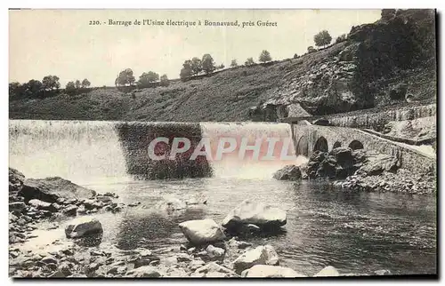 Cartes postales Barrage de l&#39usine electrique a Bonnavaud pres Gueret Electricite