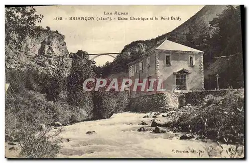 Ansichtskarte AK Briancon Usine electrique et le Pont Baldy Electricite