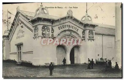 Cartes postales Exposition de Nancy Les palais Electricite