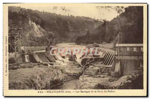 Ansichtskarte AK Bellegarde Les barrages de la Perte du Rhone Electricite