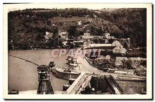 Ansichtskarte AK Genissiat Vue d&#39ensemble Le Lac et le barrage Electricite