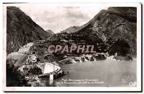 Cartes postales Barrage du Chambon sur la Romanche et Mizoen Electricite