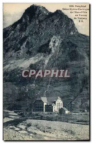 Cartes postales Dauphine Usine Hydro electrique de l&#39Eau d&#39Oile au Vernay de Vaujany Electricite