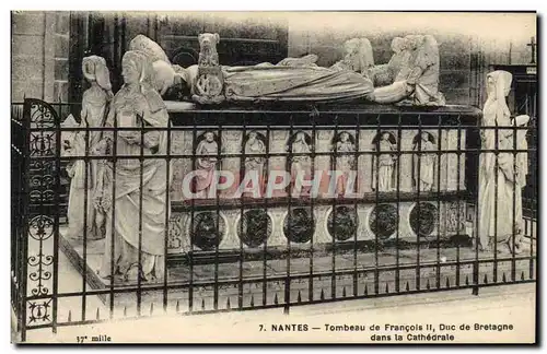 Cartes postales Nantes Tombeau de Francois II Duc de Bourgogne dans la cathedrale
