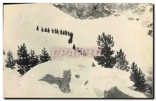 Cartes postales Militaria Chasseurs Alpins