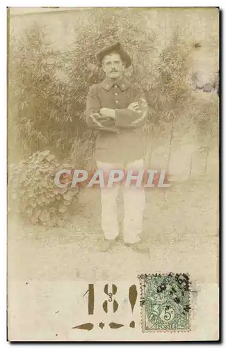 CARTE PHOTO Militaria Chasseurs Alpins