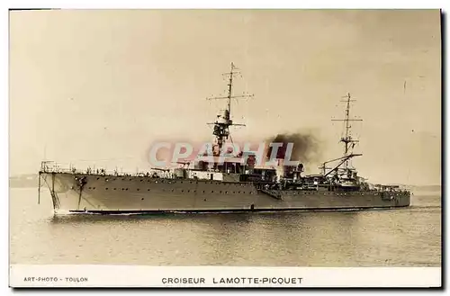 Cartes postales Bateau Croiseur Lamotte Picquet