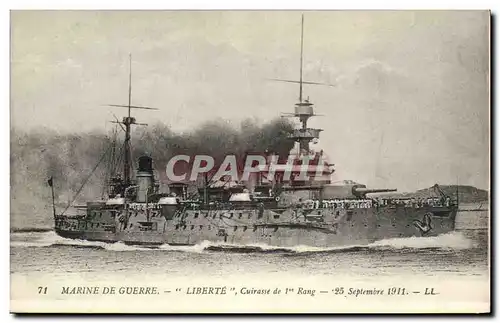 Cartes postales Bateau Liberte Croiseur de 1er rang