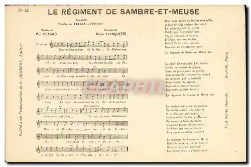 Ansichtskarte AK Le regiment de Sambre et Meuse Paul Cezano Robert Planquette