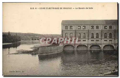 Ansichtskarte AK Electricite Usine electrique de Mauzac Le bassin de fuite