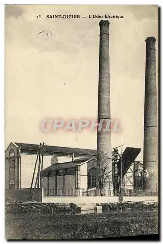 Cartes postales Electricite Saint Dizier L&#39usine electrique