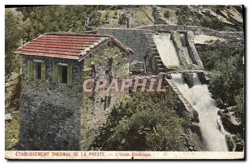 Cartes postales Electricite Etablissement thermal de la Preste L&#39usine electrique