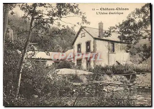 Cartes postales Electricite Chateau Chinon L&#39usine electrique