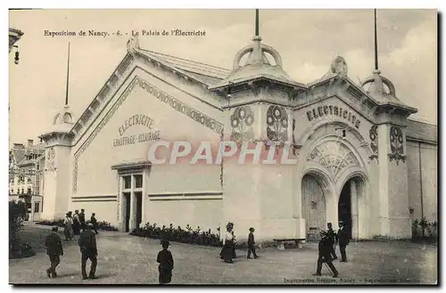 Cartes postales Electricite Exposition de Nancy Le palais de l&#39electricite