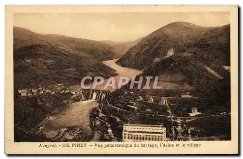 Ansichtskarte AK Electricite Pinet Vue panoramique du barrage l&#39usine et le village